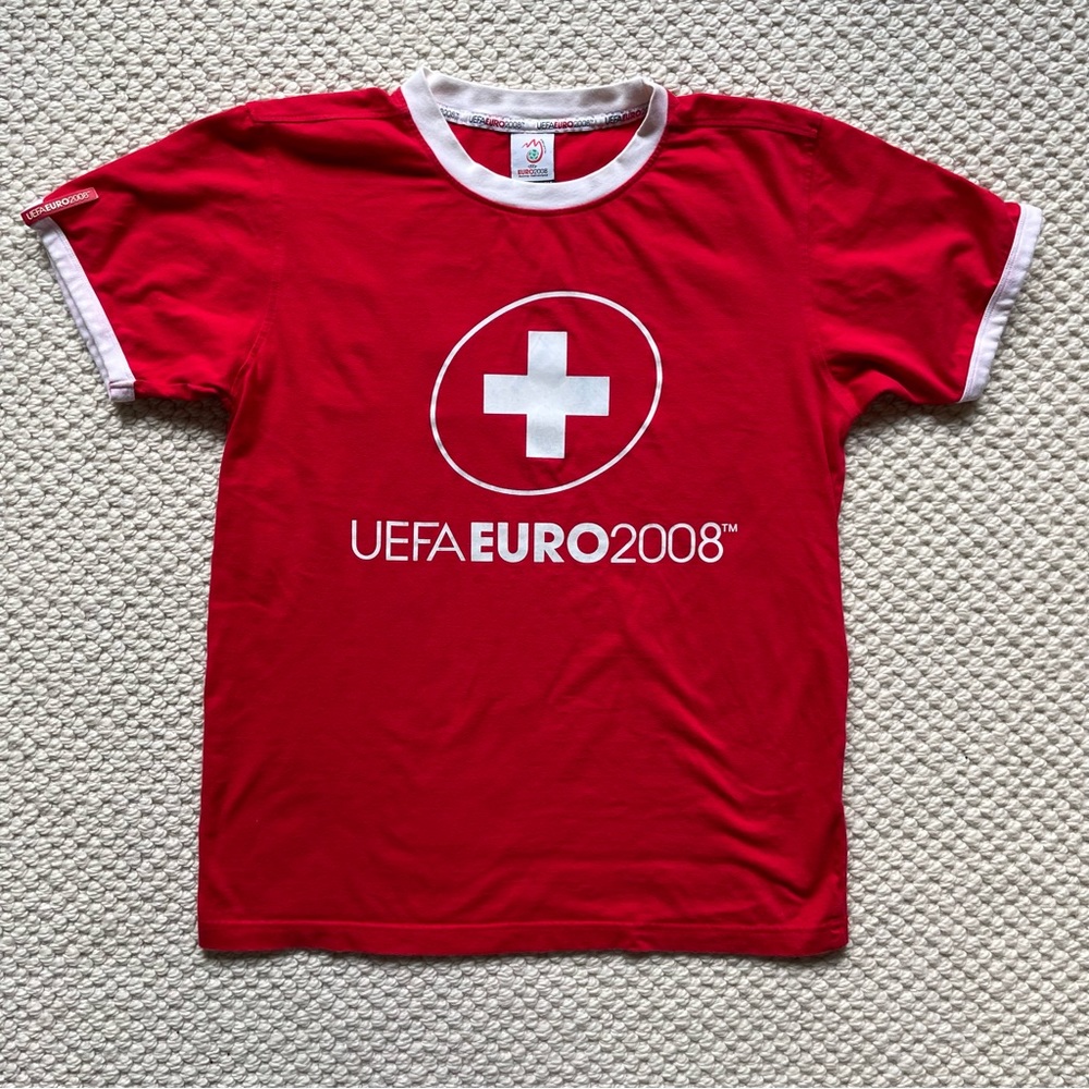 Licensed UEFA Euro 2008 Switzerland football t-shirt